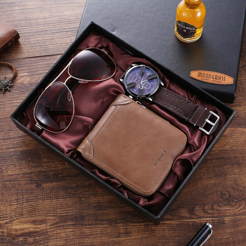 Conjunto de monedero, gafas y reloj de cuarzo - Imagen 2