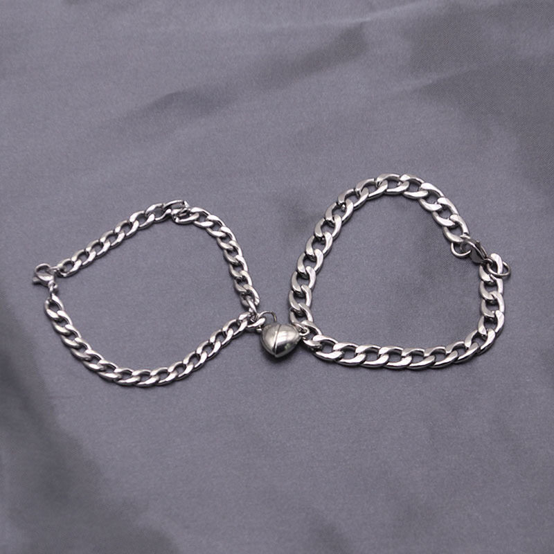 Pulseras magnética para pareja, compromiso, amistad por 2 unidades