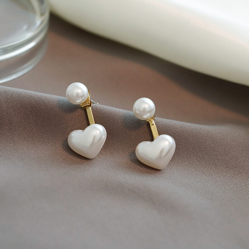 Aretes de perla de amor