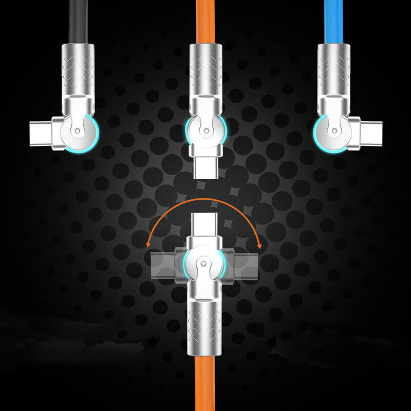 Cable de datos giratorio tipo C, de 1 m y 1.50 m