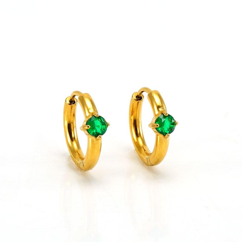 Pendientes de clip para mujer en acero inoxidable chapados - Imagen 2