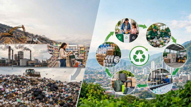 Lee más sobre el artículo Economía lineal vs economía circular: diferencias y ejemplos